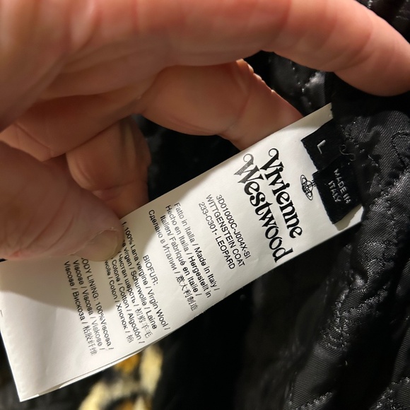 VIVIENNE WESTWOOD LEOPARD PRINT WITTGENSTEIN COAT JACKET UNISEX OVERSIZED - Picture 10 of 14